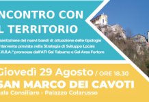 Gal Taburno: incontro con il territorio, giovedì a San Marco dei Cavoti