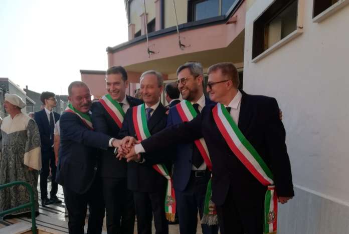 Papa, Ferrara, Pirozzi, Guida, Piscitelli festa dell'assunta