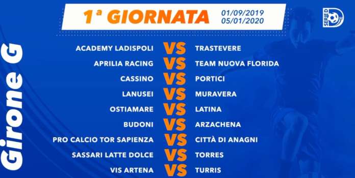 prima giornata serie D