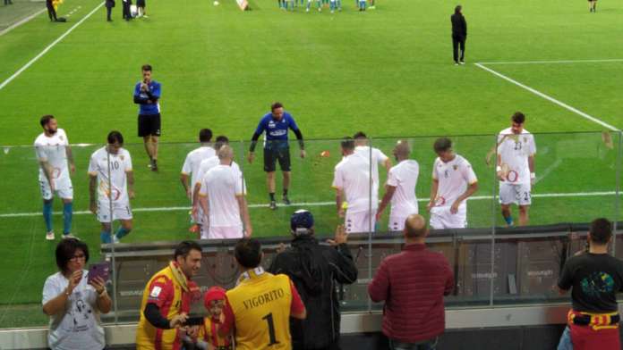 Riscaldamento Benevento contro Pordenone