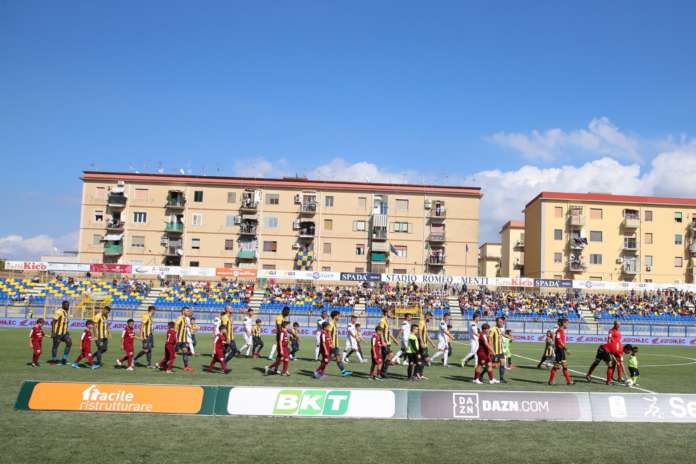 juve stabia cittadella ingresso in campo