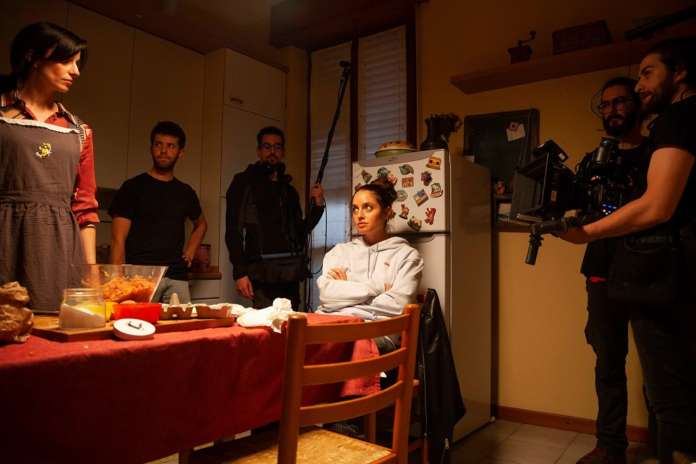 Alberto Cammarano sul set di Una Tradizione di Famiglia 01