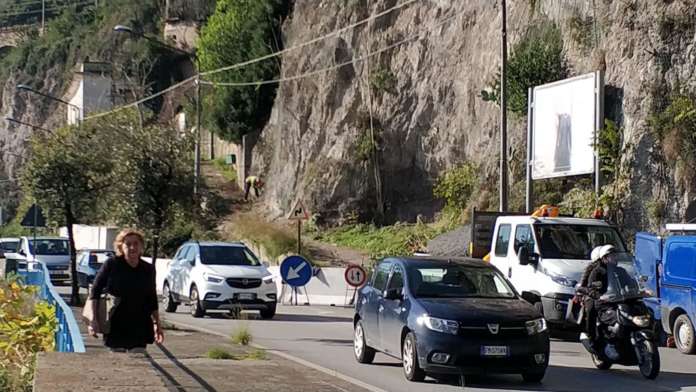 frana tra salerno e vietri