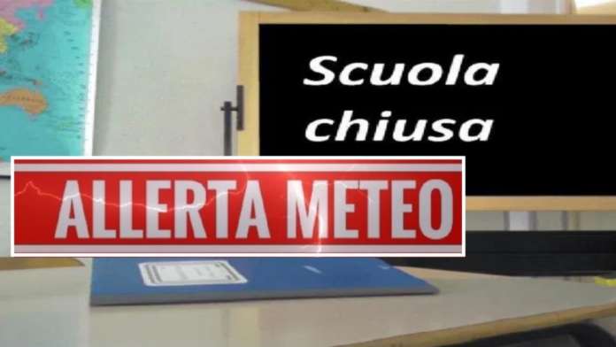 scuole chiuse allerta meteo