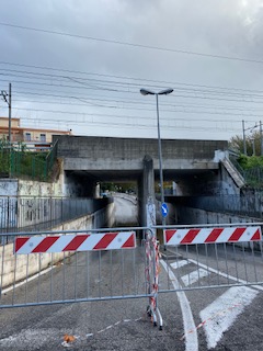 sottopasso chiuso salerno