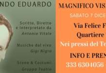 Magnifico Visbaal Teatro, sabato c’è “Raccontando Eduardo”