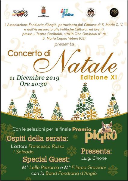 Concerto natale telethon garibaldi locandina