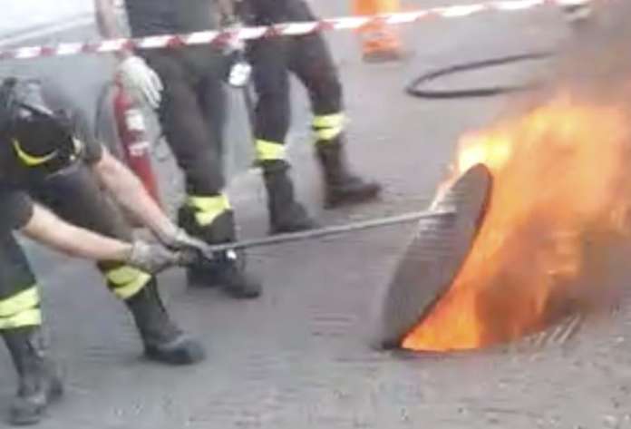 pompieri incendio