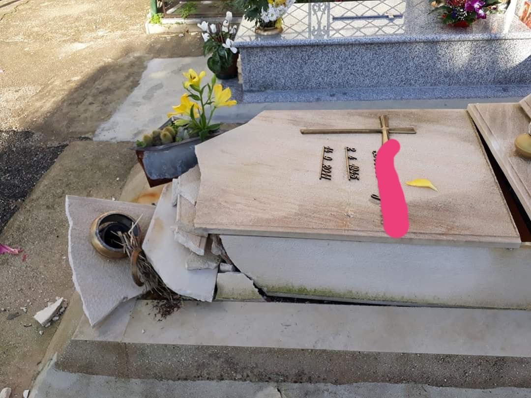 vandali cimitero