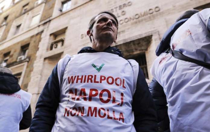 Whirlpool sciopero unitario
