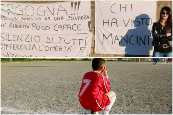 escluso -scuola-calcio