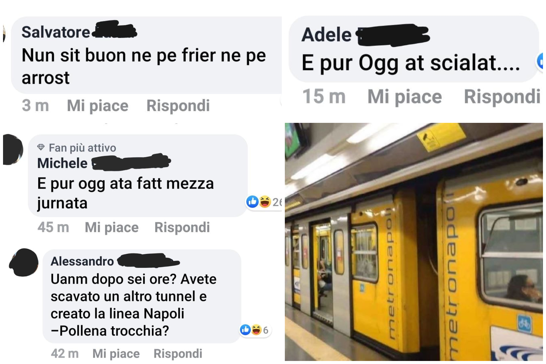 Metro Linea 1 insulti
