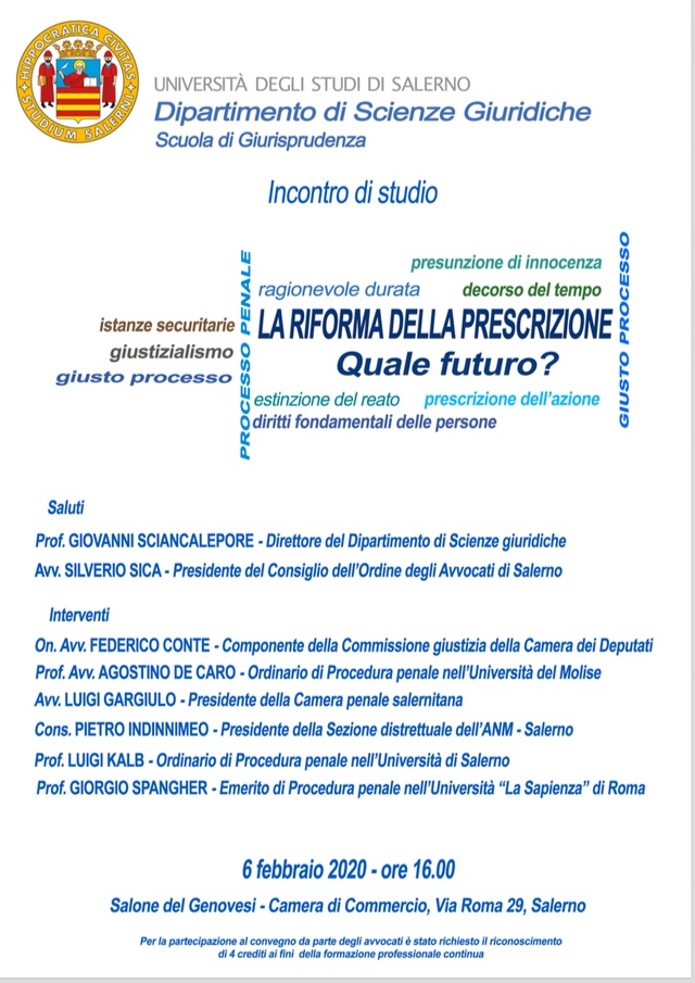 convegno prescrizione