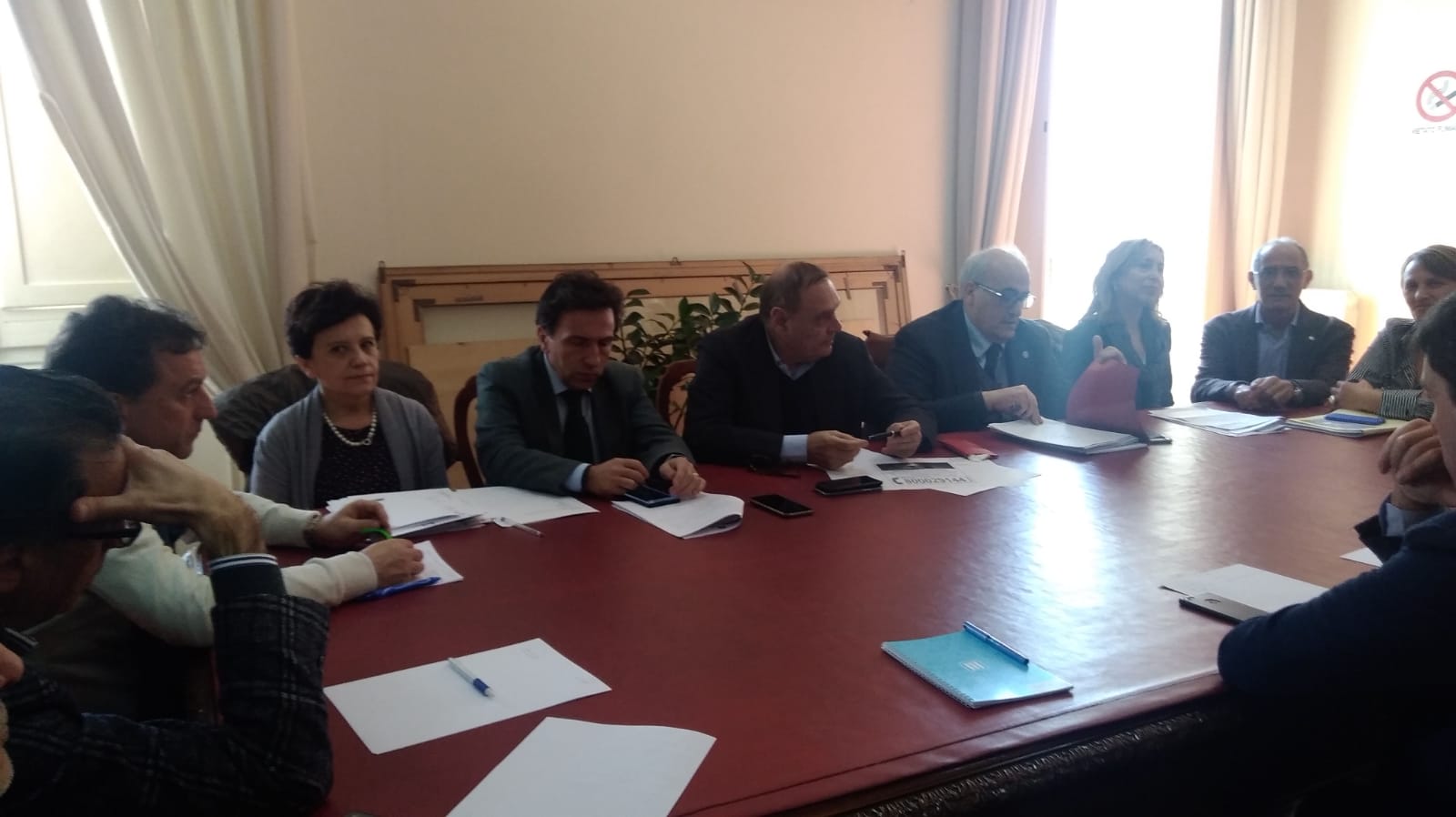 corona virus riunione palazzo mosti