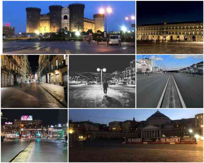 napoli deserta collage