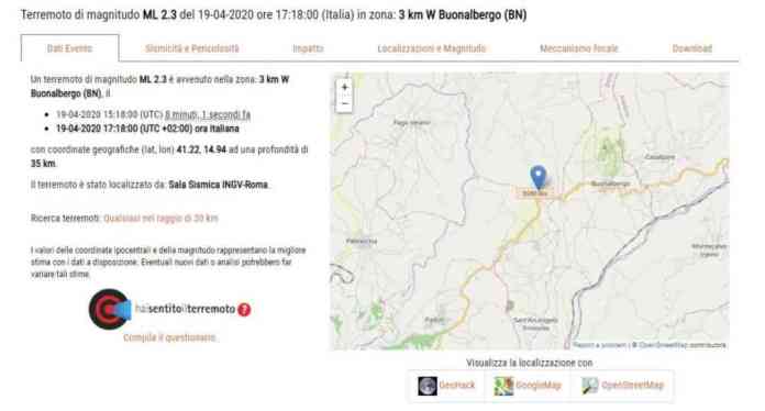 Terremoto Buonalbergo