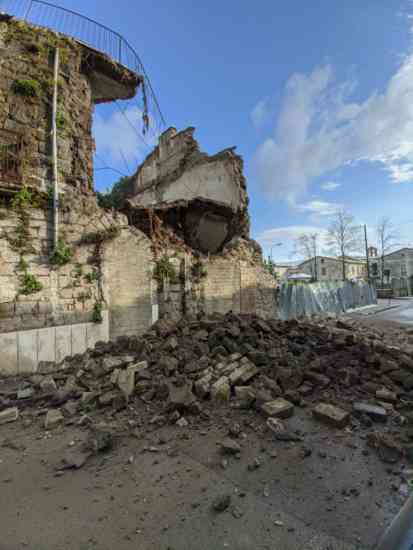 crollo casa disabitata san giorgio del sannio