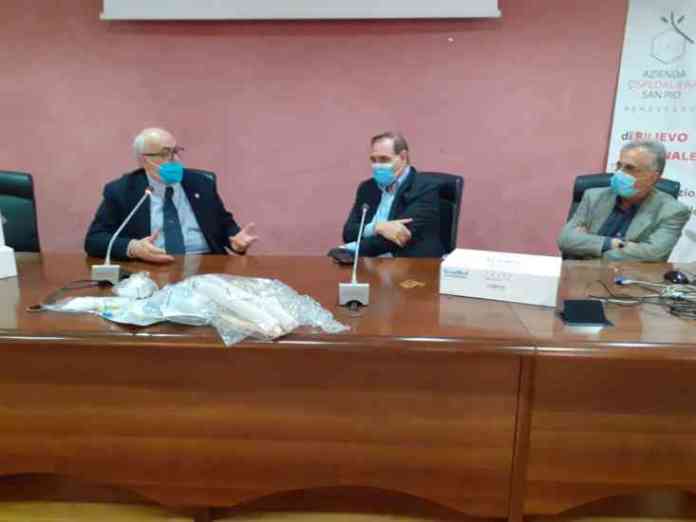 Ferrante e Mastella conferenza ospedale