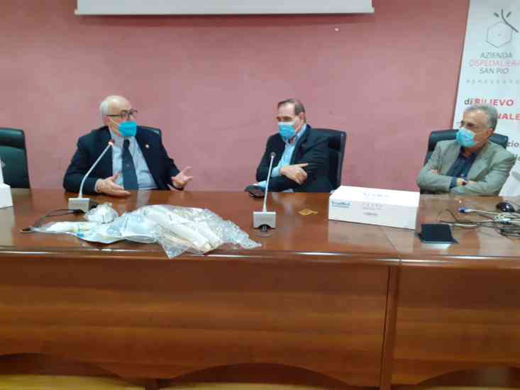 Ferrante e Mastella conferenza ospedale