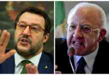 Salvini: “De Luca è un poveretto, pensi ai rifiuti in Campania e non ai miei occhiali”