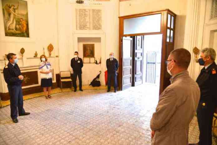 L'interno del Sacrario Caduti A.M. a Caserta