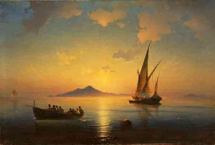 dipinto "Il golfo di Napoli"