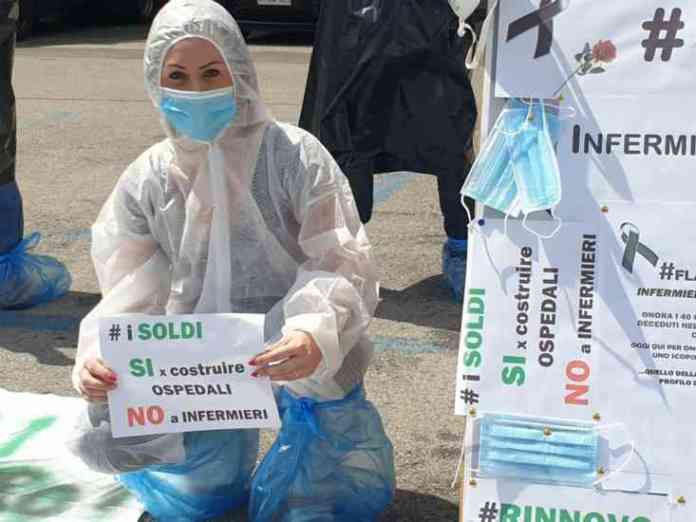 protesta infermieri
