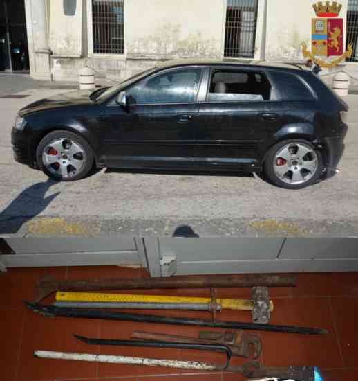Audi nera rom per furti durante lockdown 2-7-2020