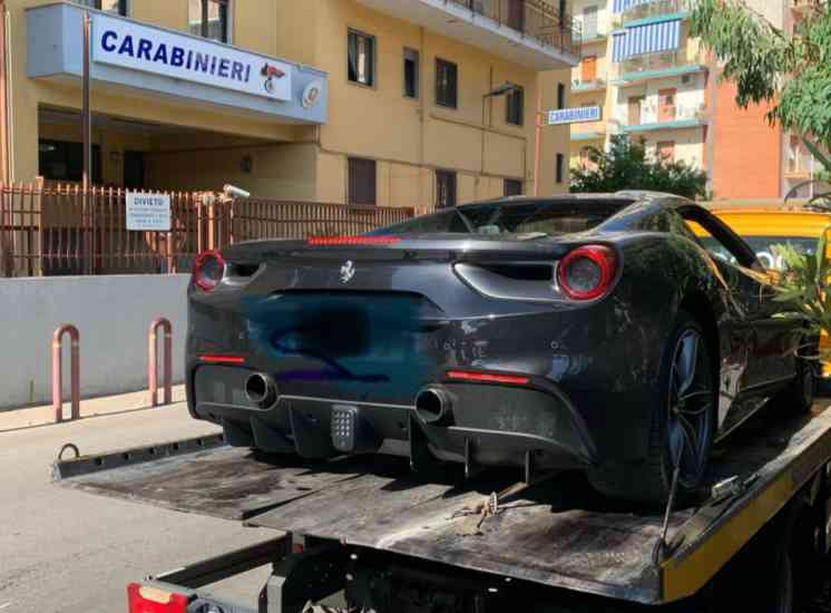 ferrari sequestrata