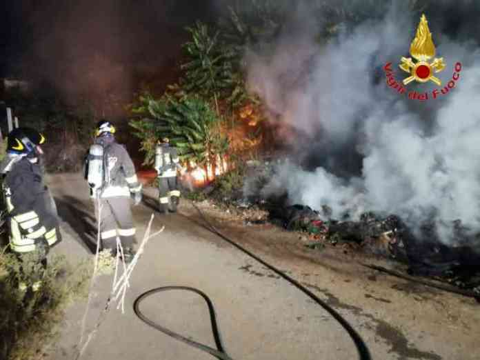 vigili del fuoco incendio