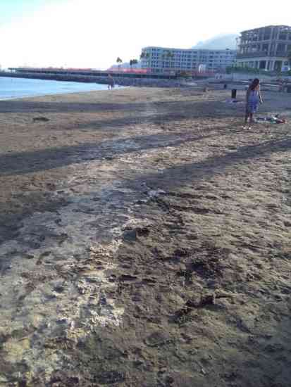 schiuma spiagga di santa teresa