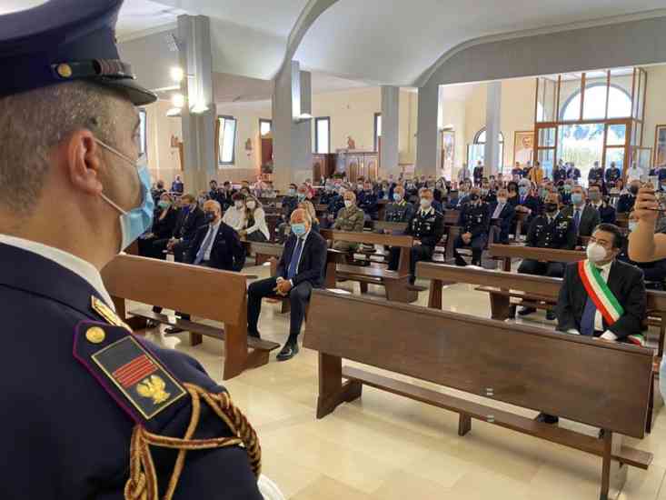 Messa a Caserta con Gabrielli per la poliziotta Maria Sparagana 12-9-2020