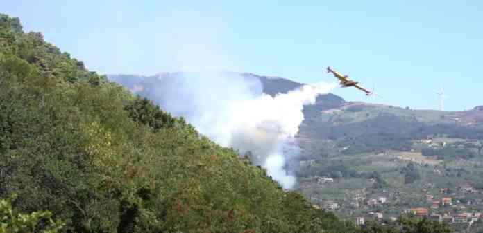 incendio monte erbano