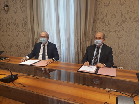 Da sx il presidente di Confcommercio Lucio Sindaco e il prefetto Raffaele Ruberto foto 2