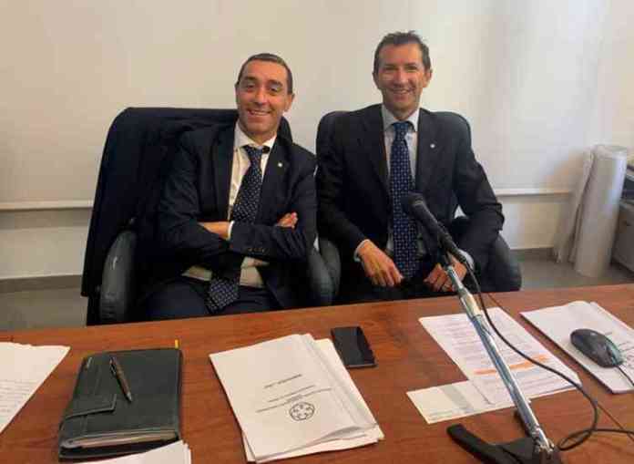 Il presidente uscente Salvatore Giordano e il Consigliere Segretario candidato presidente Agostino Soave