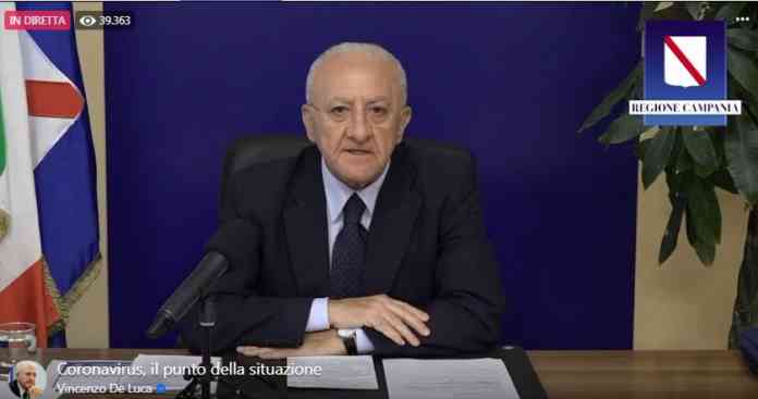 de luca 16 ottobre