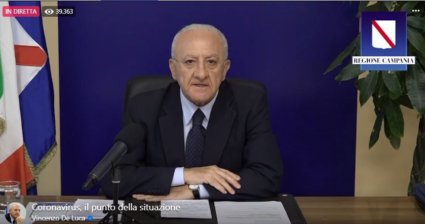 de luca 16 ottobre