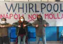 Jasmine Cristallo (Sardine) visita la Whirlpool. Gli operai: “Qui c’è l’Italia che resiste”