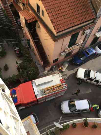 torrione via mogavero fiamme
