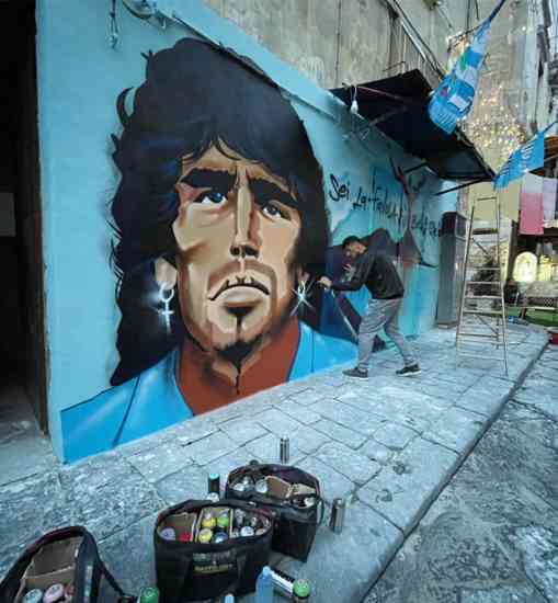 Maradona murale