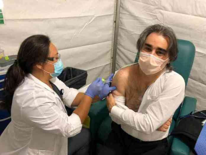 Filippo Milano vaccinato sannita