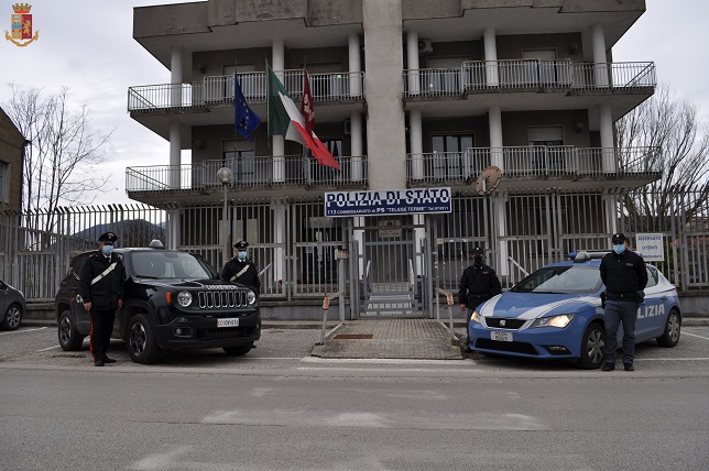 polizia e carabinieri telese