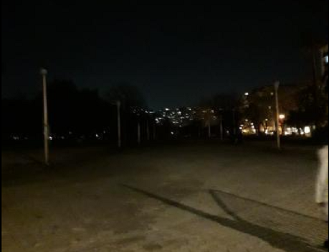 Villa comunale buio
