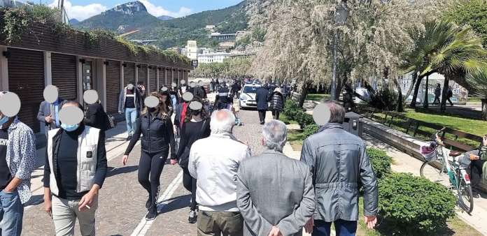 Lungomare il 18 aprile 2021