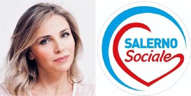 Tea Siano e logo Salerno Sociale