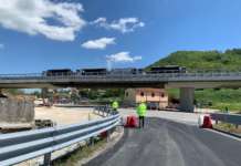 Manocalzati, eseguite le prove di carico sul viadotto