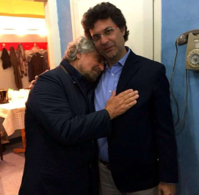 Matteo Brambilla con Grillo