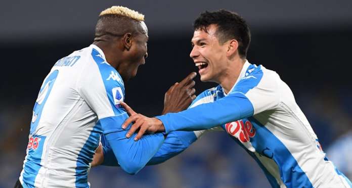 Osimhen-Lozano Napoli