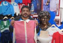 Partita del Cuore, Hugo Maradona mostra i cimeli del Pibe de Oro