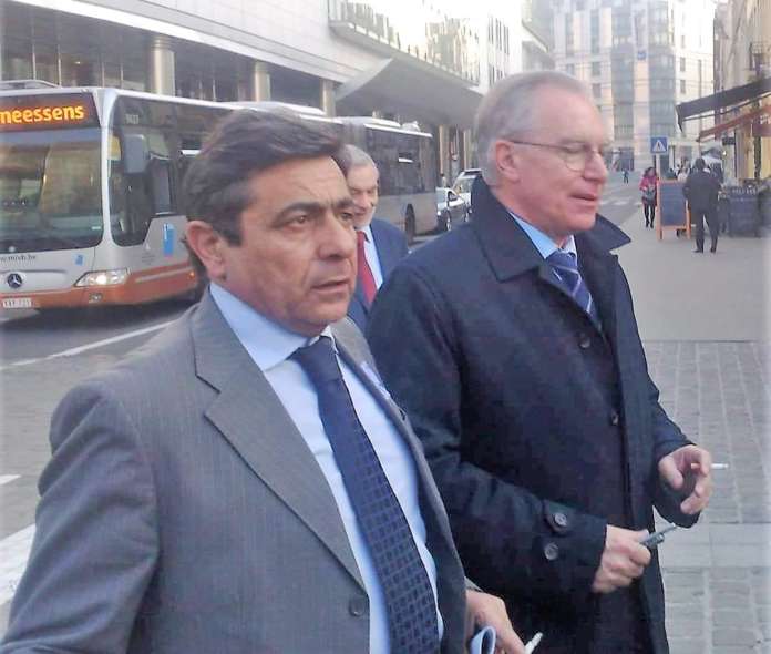 Mimmo Volpe con Guglielmo Epifani
